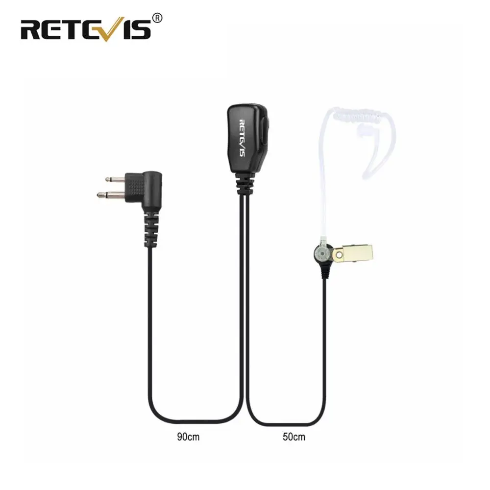 Retevis 2Pin PTT MIC наушники Акустическая трубка гарнитура для Motorola PRO1150 P040 CT150 HYT TC 500 Walkie