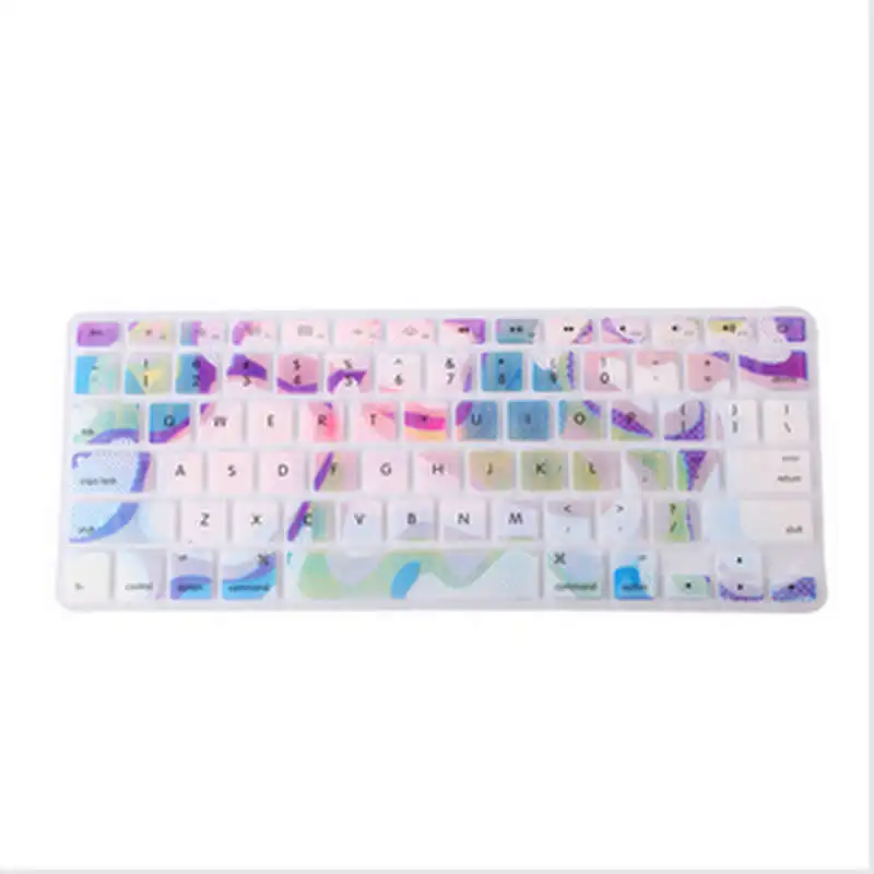 

Marble Pattern Silicone Rainbow Keyboard Cover Keypad Skin Protector F Apple Mac Macbook Pro 13 15 17 Air 13 Retina 13 US layout