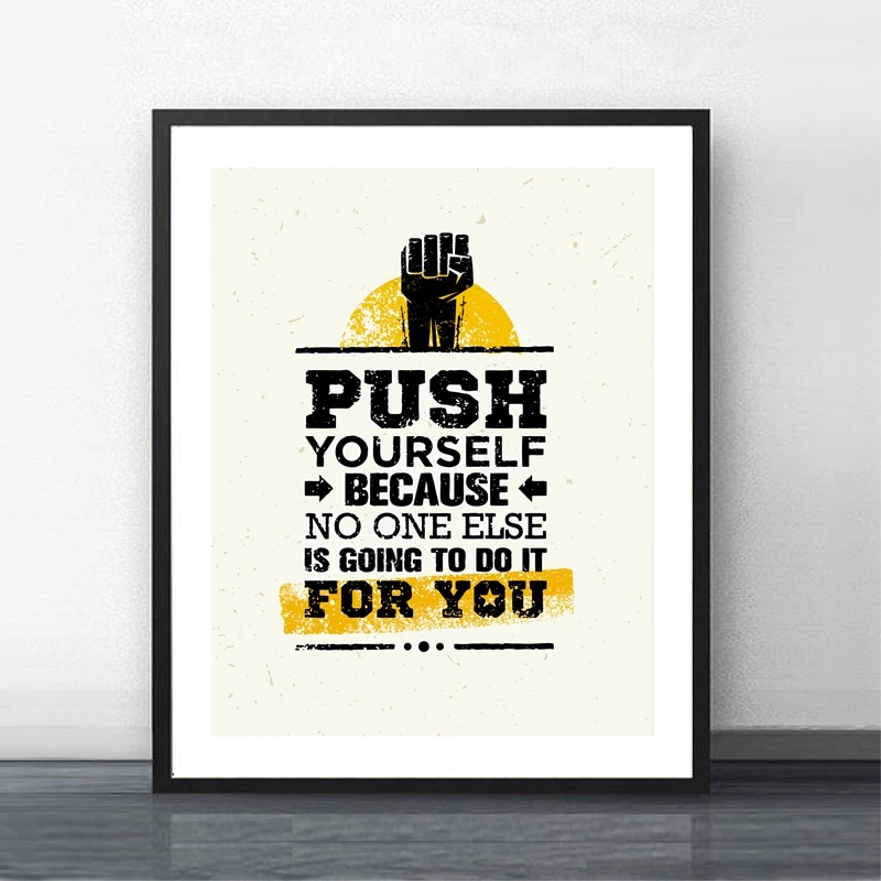 Тренировки и фитнес мотивация цитаты принты для тренажерного зала настенные