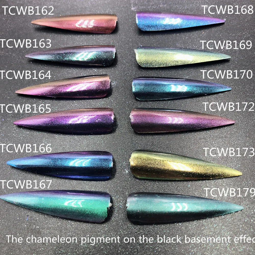 TCT 324 пудра Хамелеон хромированная Волшебная для ногтей блестящие искусственные