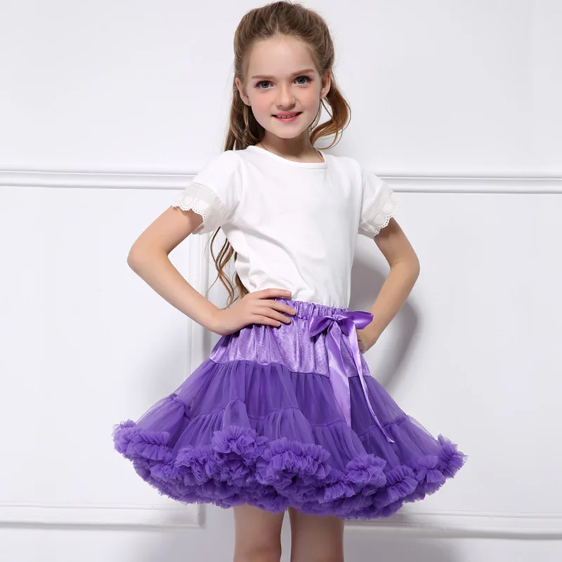 Летняя юбка пачка для новорожденных девочек модные расширенные Детские балетные