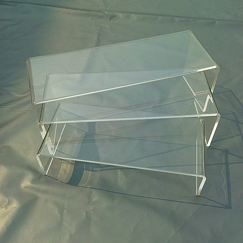 Акриловый держатель для обуви стойка кошелек ювелирные изделия дисплей Rac стенд 3