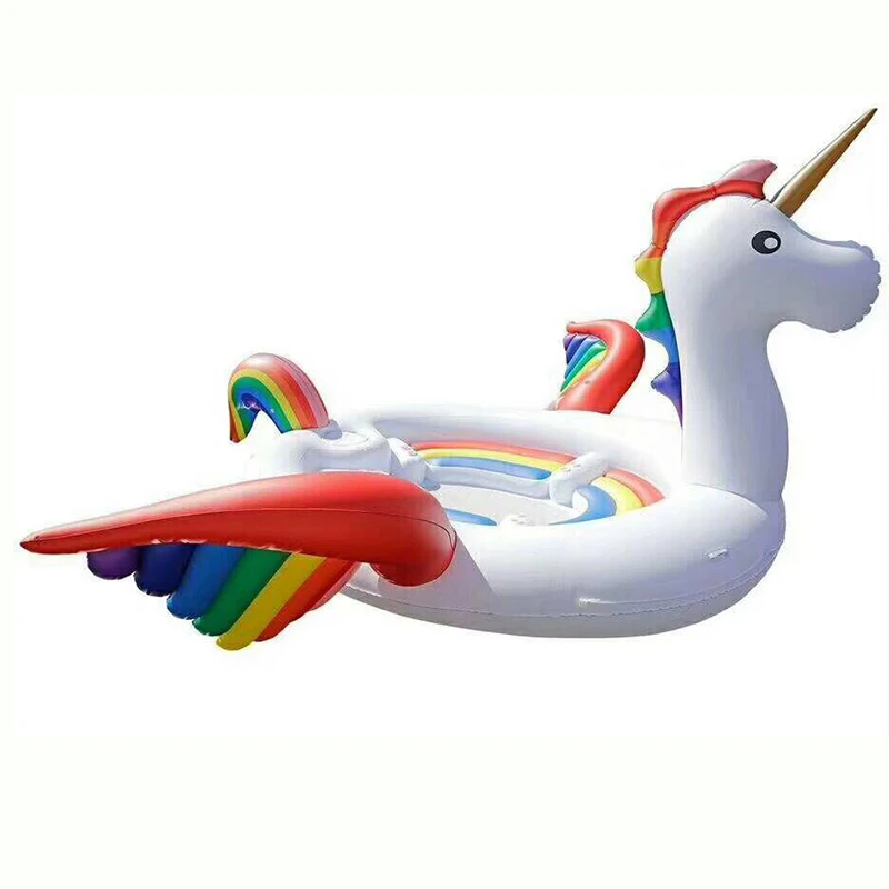 Гигантский надувной бассейн в виде единорога плавающий остров плавучие