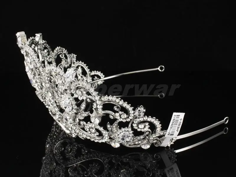 Прозрачные Австрийские кристаллы свадебные украшения красивый цветок тиара