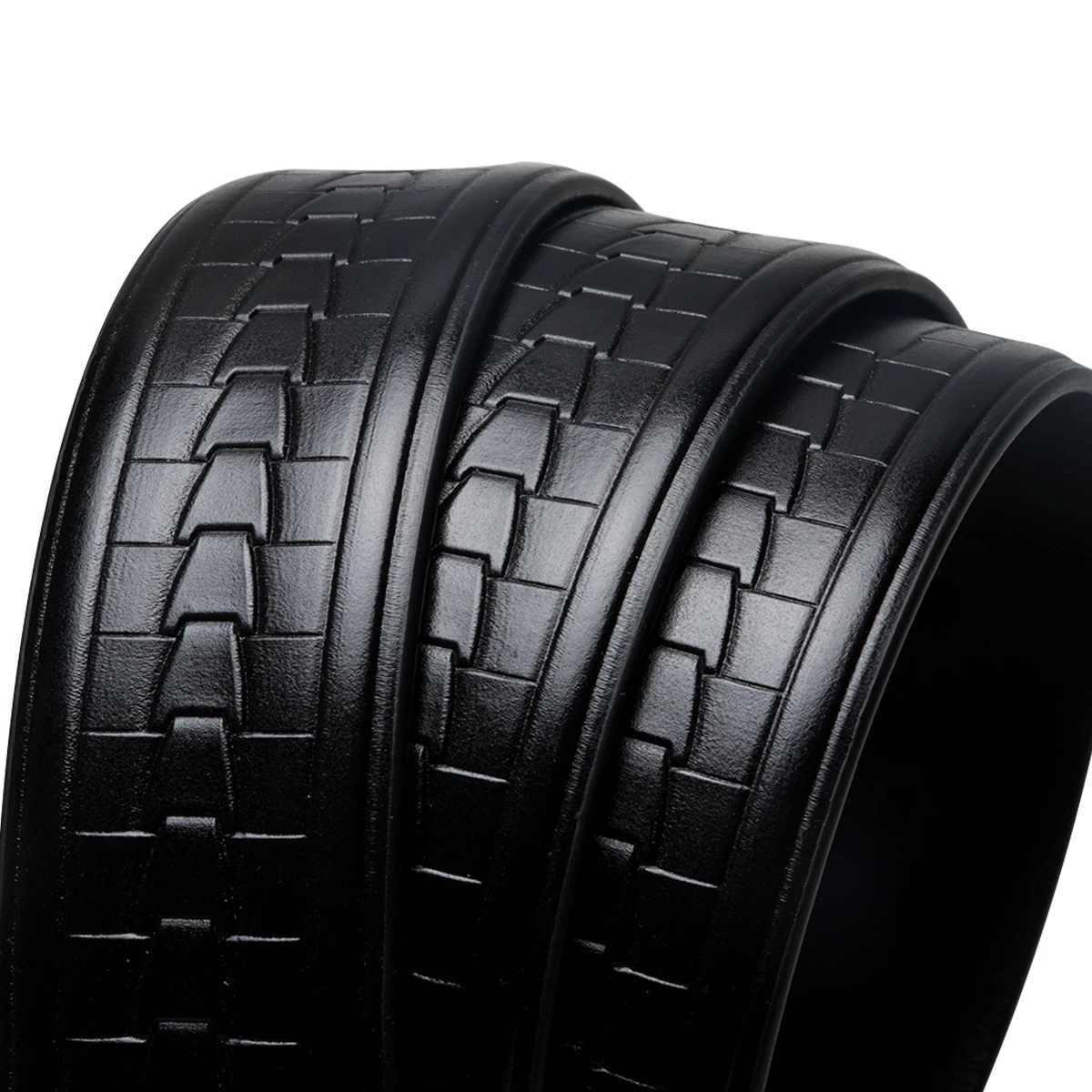 

DiBanGu Brand Men's Cowskin Real Leather Pin Buckle Belts Waist belt for Men Black Waistband Strap 110cm-130cm Long ZA-0007