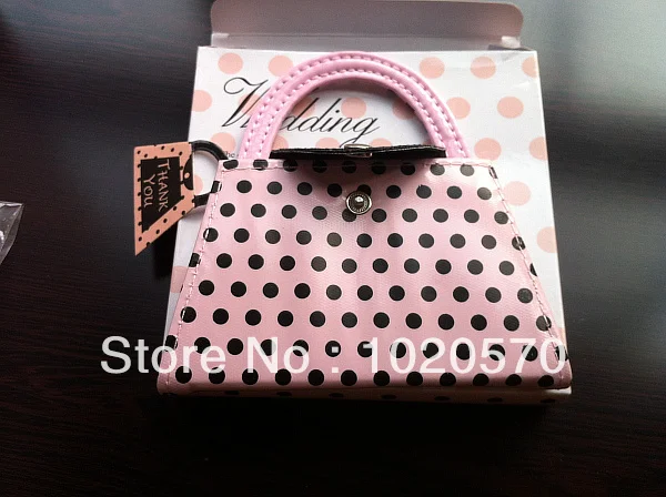 Бесплатная доставка 16 компл./Лот Подарочный Свадебный Сумочка розовый и черный
