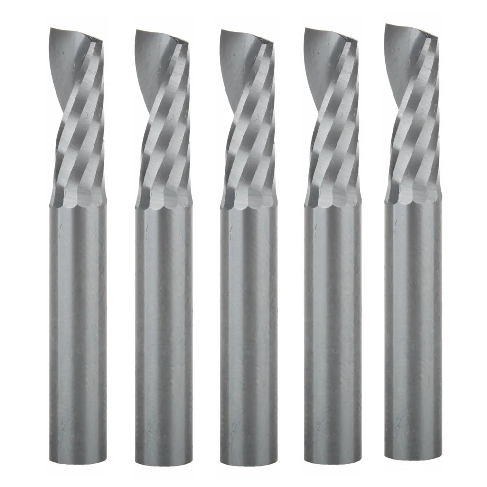

6mm x17MM CNC Router Bits Single Flute Tools Sharp Edge Durable Pack of 5