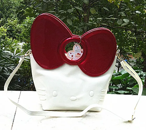 Новинка женская сумка через плечо Hello kitty сумочка кошелек для женщин на