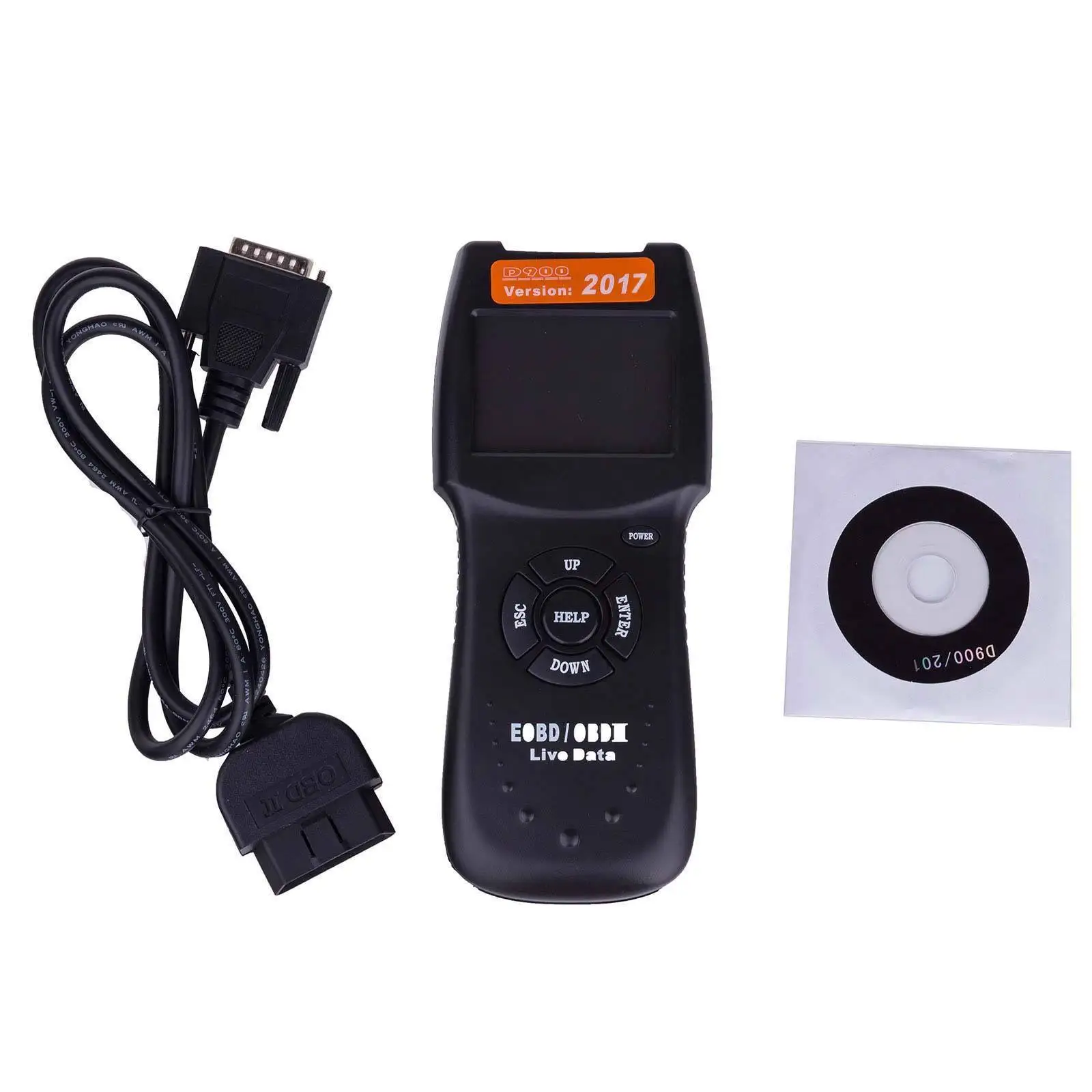 2018 версия Универсальный D900 OBD2 сканер двигателя автомобиля OBD II код считыватель