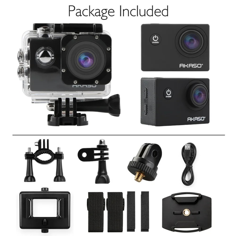 AKASO EK6000 Экшн камера Ultra HD 4 K WiFi 2 0 &quot170D подводный водонепроницаемый шлем Cam
