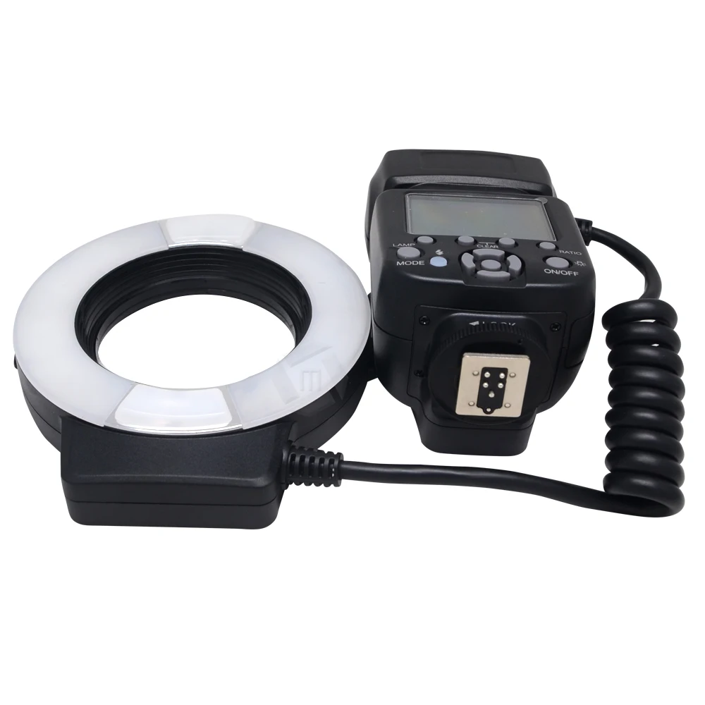 Макро светодиодная Кольцевая вспышка Mcoplus MCO-14EXT TTL с АФ-подсветкой для Canon 760D 700D 650D