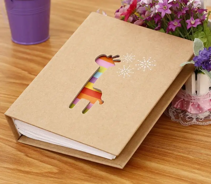 Фотоальбомы Альбом 6 дюймов вставить творческий ребенок рост Семья альбом дети