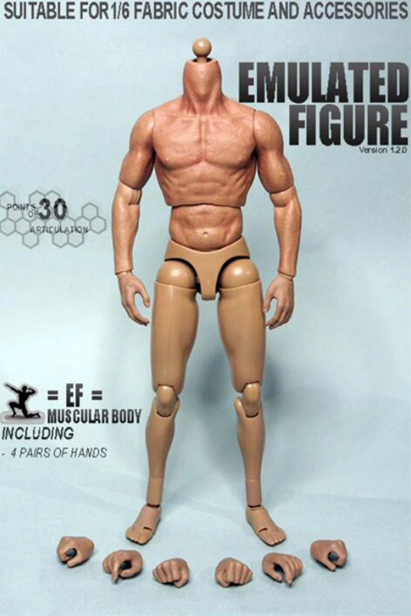 HYINUO 1/6 Мускулистая мужская фигурка