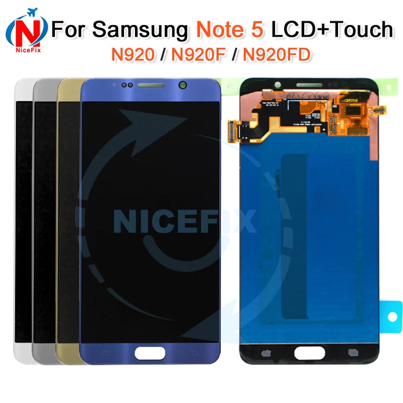 ЖК дисплей 5 7 &quotдля Samsung Galaxy NOTE N920 N920F сенсорный экран с дигитайзером в сборе