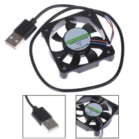 1pc 5v usb connector pc fan cooler heatsink exhaust cpu cooling fan replacement with 45cm cable 50x50x10mm