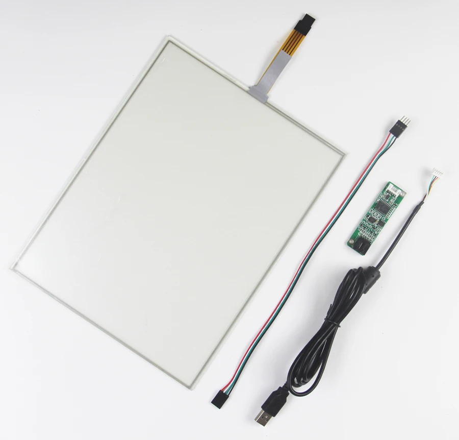 

8" 4 Wire Resistive LCD Touch Panel With USB Controller Card For 4:3 187x141mm