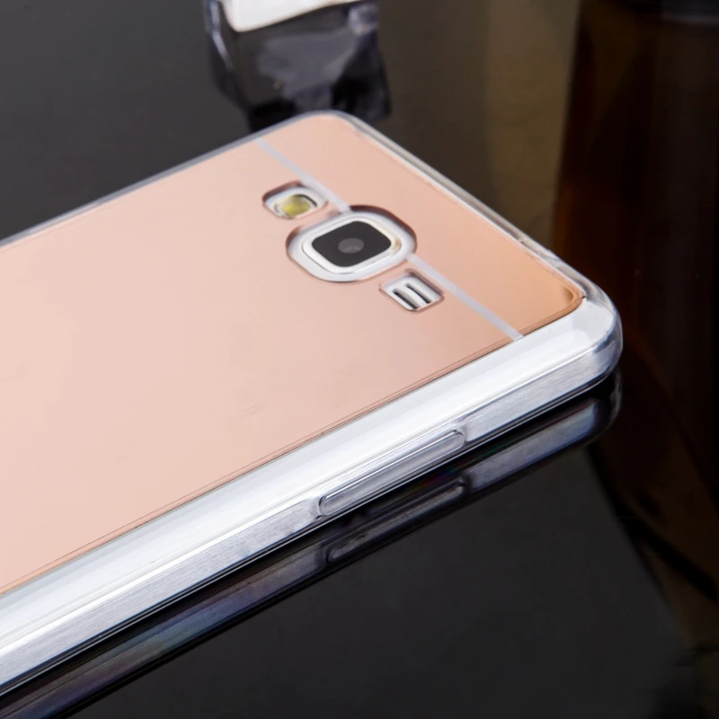 Для Samsung Galaxy Гранд Премьер Случае G531 G531H G530 G530H Зеркало дело Мягкие TPU Задняя Крышка