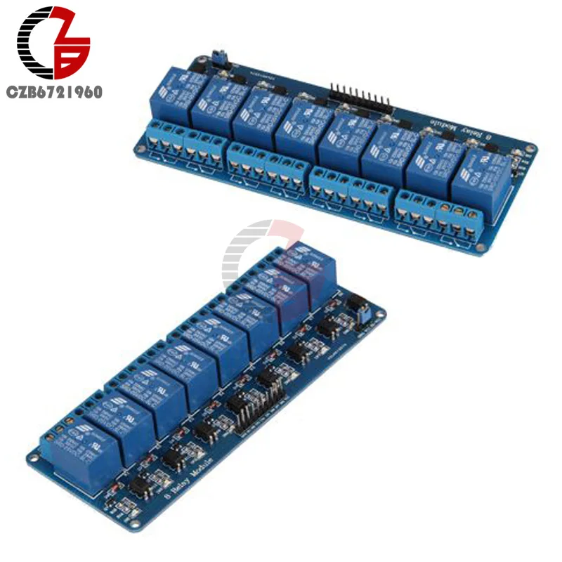 5 в постоянного тока 8 канальный релейный модуль плата с оптомуфтой для Arduino умный