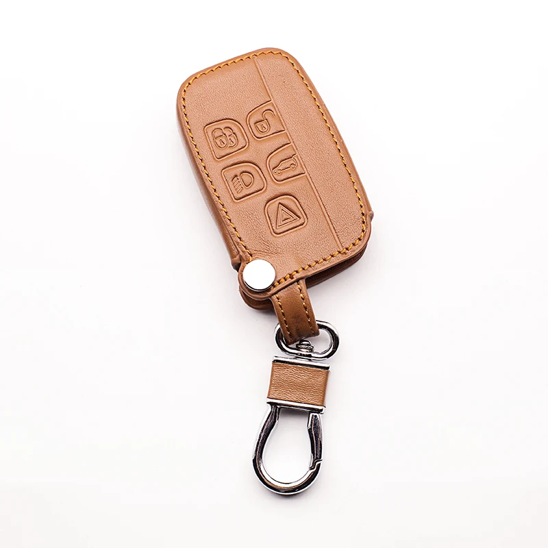 Кожаный чехол для автомобильного ключа Jaguar Land Rover Ranger sport Evoque Freelander 2