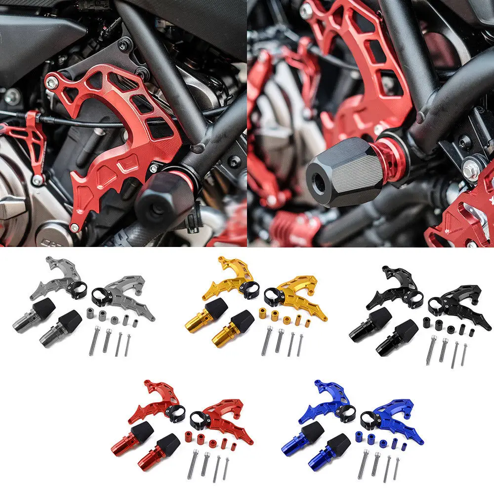 LJBKOALL Φ слайдеры рамы защитная накладка для защиты двигателя Yamaha MT 07 FZ MT07 FZ07 2014 2015