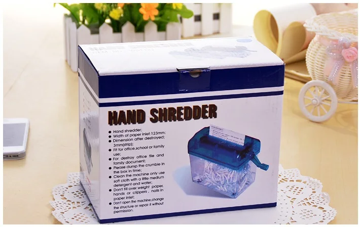 Мини Бумага Садовый измельчитель руководство рабочего стола резак Настольный |