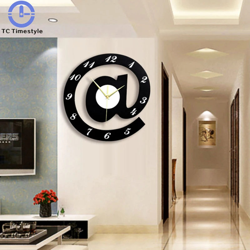 Настенные часы в скандинавском стиле Z075 креативный индивидуальный символ