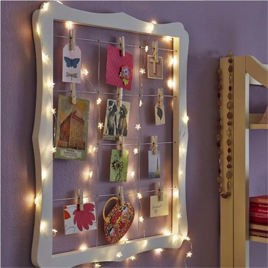 Factory Sales 2M String LED Lights Decoration Fairy Light Battery Operated Waterproof Star Copper Wire Lamp Indoor Outdoor Chris | Лампы и