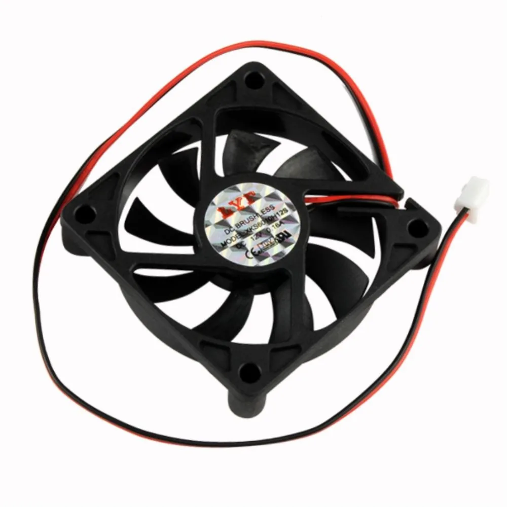 YCDC PROMOTION! Hot Desktop PC Case DC 12V 0.16A 60 x 60 x 12mm 2 Pin Cooler Cooling Fan Computer PC Cooler Exhaust Blower Black