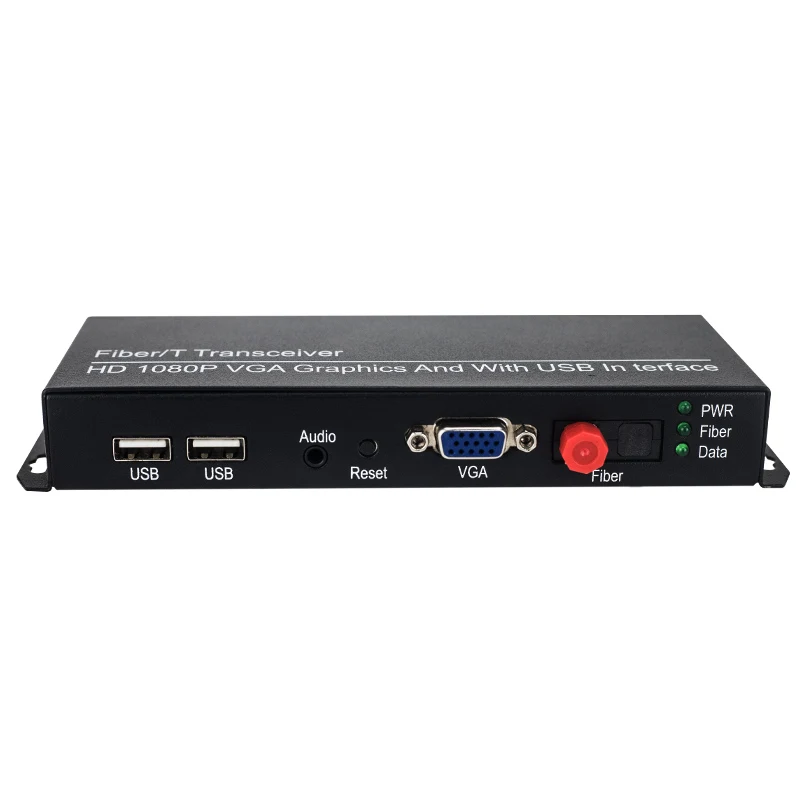 HD VGA полоса USB Аудио Видео Оптическое волокно цифровое преобразование
