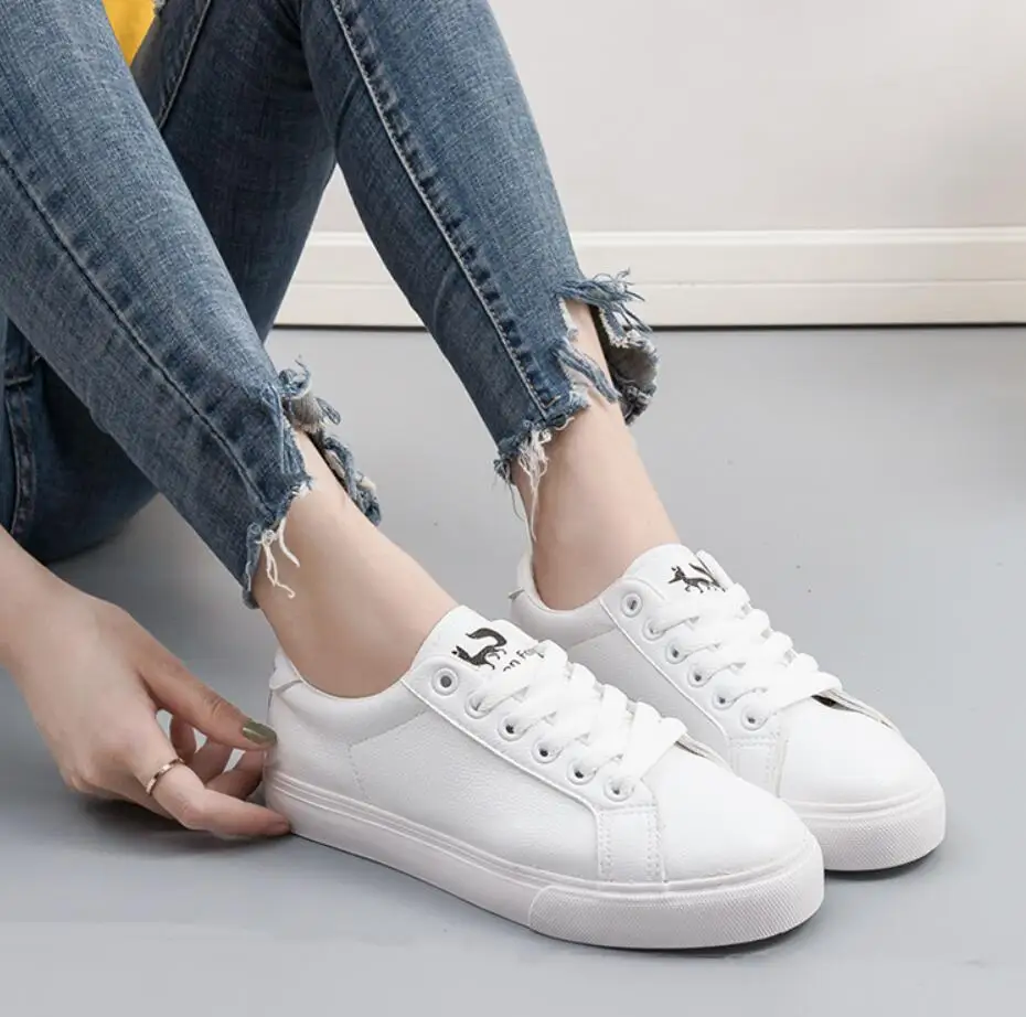 Ake Sia Chic/Женская Повседневная модная обувь из искусственной кожи на шнуровке Zapatos