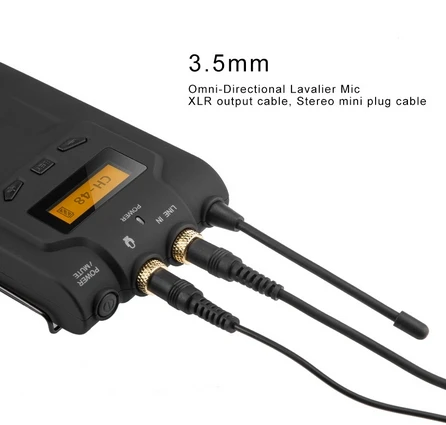 By wm6 UHF Беспроводной микрофон Системы всенаправленный петличный для DV DSLR|lavalier