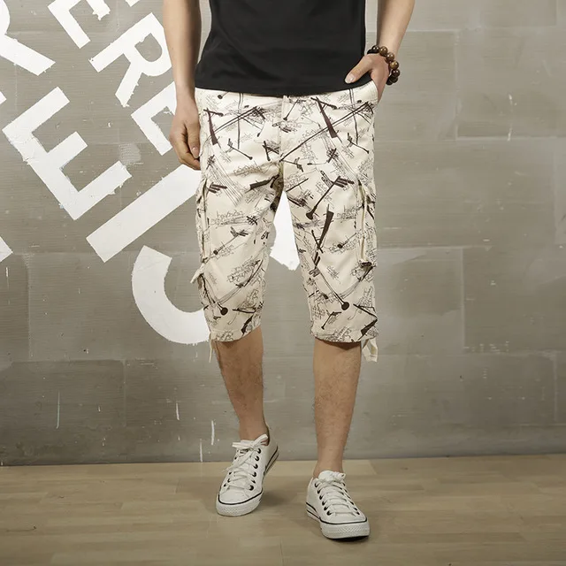 Мужские хлопковые шорты карго темно синие повседневные бермуды в стиле милитари