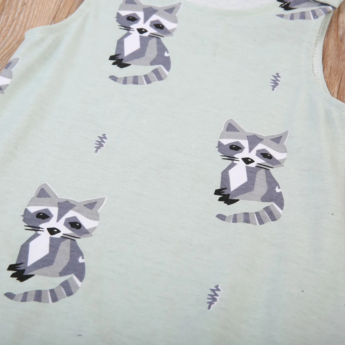 Детский комбинезон без рукавов с животным принтом | Мать и ребенок