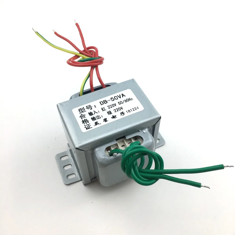 Transformador de Isolamento Argolas 50w 220v para 220v 1:1 Isolamento de Segurança Anti-interferência Ei66 Transformadores