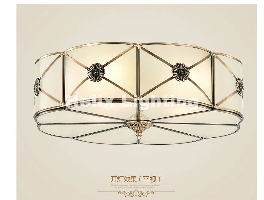 Современный латунный потолочный светодиодный светильник в скандинавском стиле