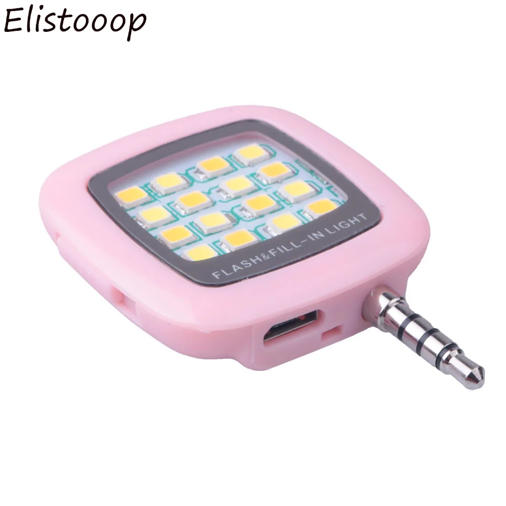 LED Flash Light for Mobile Phone 16 Portable Selfie Mini Fill For iPhone Samsung mobile cell | Электроника