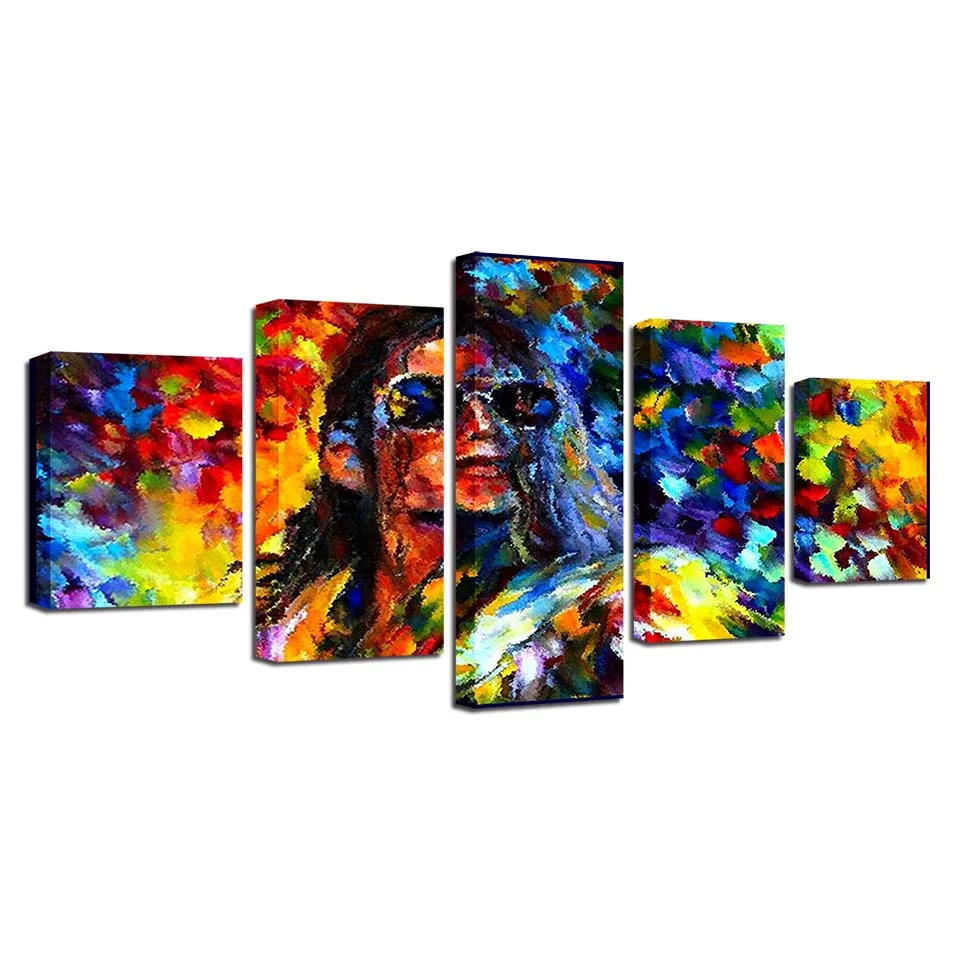 Настенная художественная живопись HD печать домашний декор холст постер 5 панелей