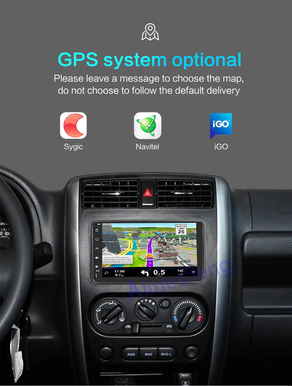 Android 7,1 автомобильный Радио gps dvd-плеер для Suzuki Jimny 2007- WiFi Android RDS стерео автомобильный аудио и видео мультимедийный плеер