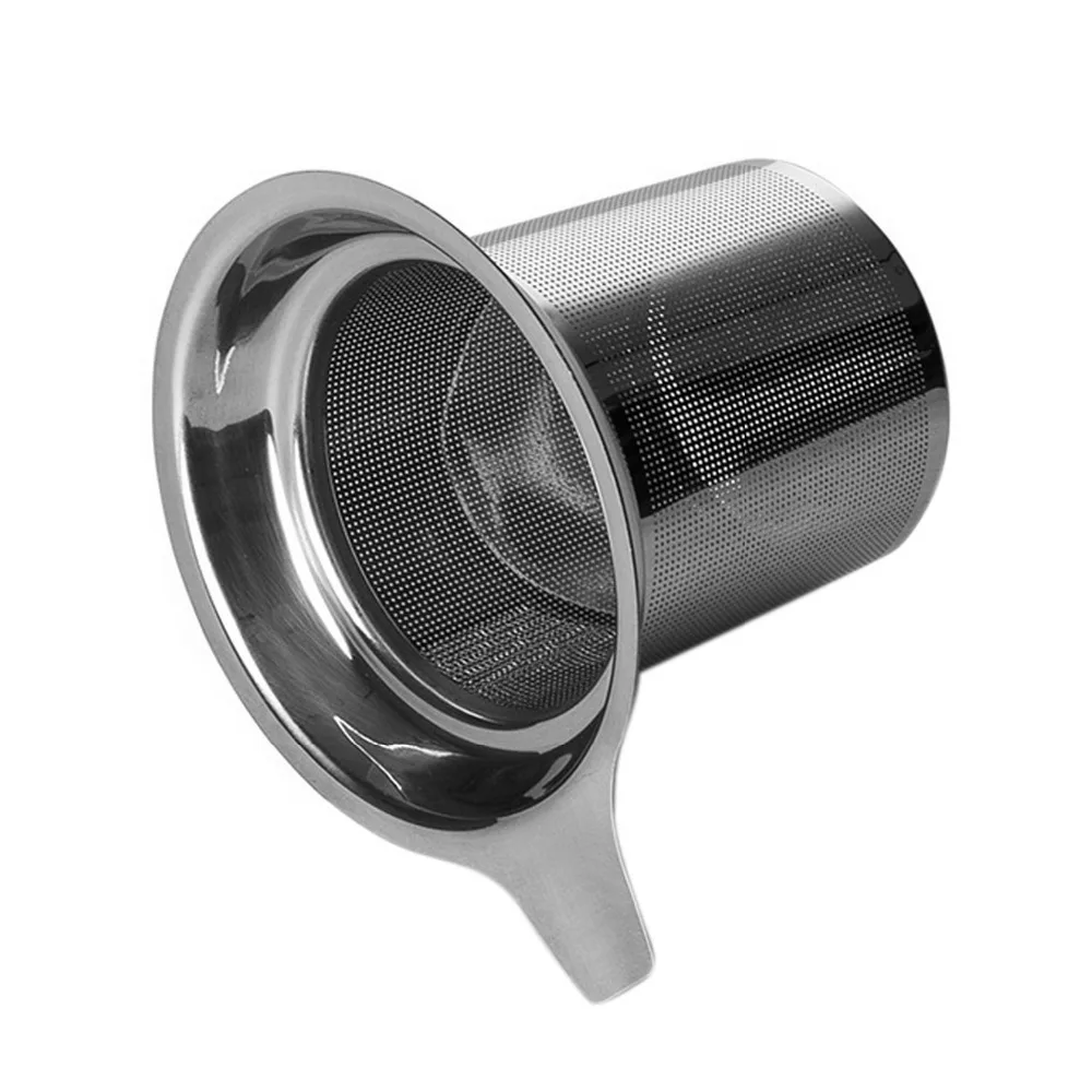 Behogar 2 шт. Нержавеющая сталь Чай Infuser Фильтр заварочный чайник с ситечком большой