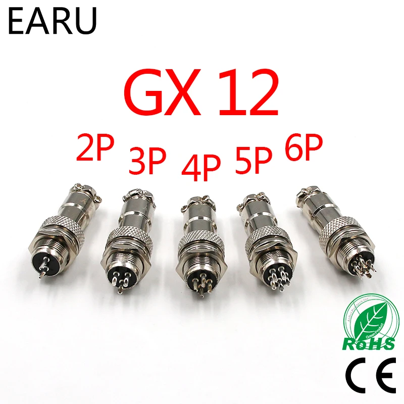 1 компл. 7/16 &quotGX12 2 3 4 5 6 7 контактный штекер 12 мм M12 Проводная панель L91 GX12