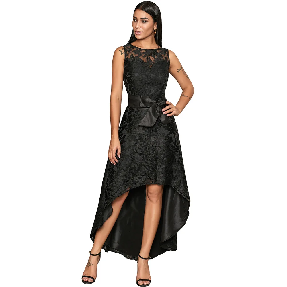 2019 Новое подиумное Платье женское ТРАПЕЦИЕВИДНОЕ вечернее платье знаменитостей