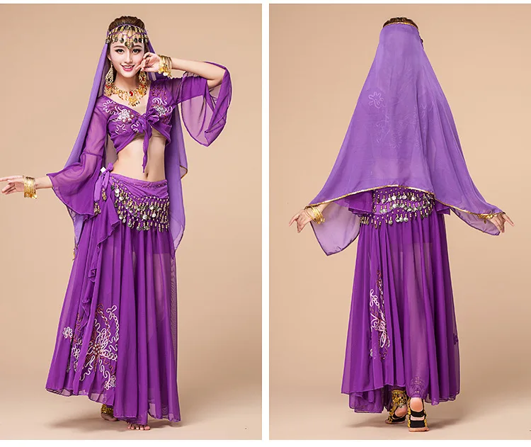 4 шт./комплект Женский костюм для танца живота|belly dance costumes|belly dancing clothesegyption belly costumes