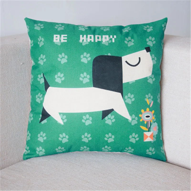 1 шт. декоративная хлопковая подушка для дивана с мультяшным принтом|cotton cushion|cushion