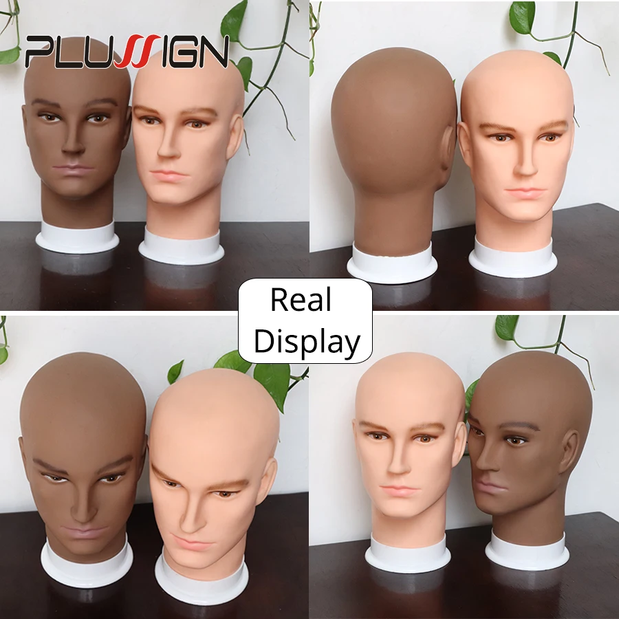 Модель головы Plussign манекен из ПВХ дисплей парика пены с базой для макияжа ресниц