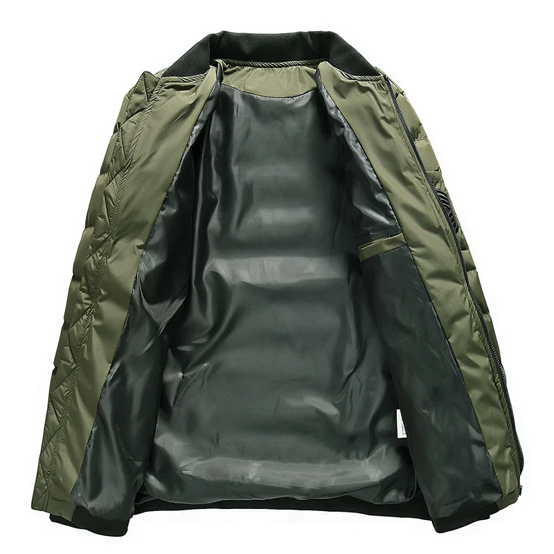 American Flag Jackets Winter Warm Thicken Coat Men's Military Casual Male Outerwear 7777 | Мужская одежда