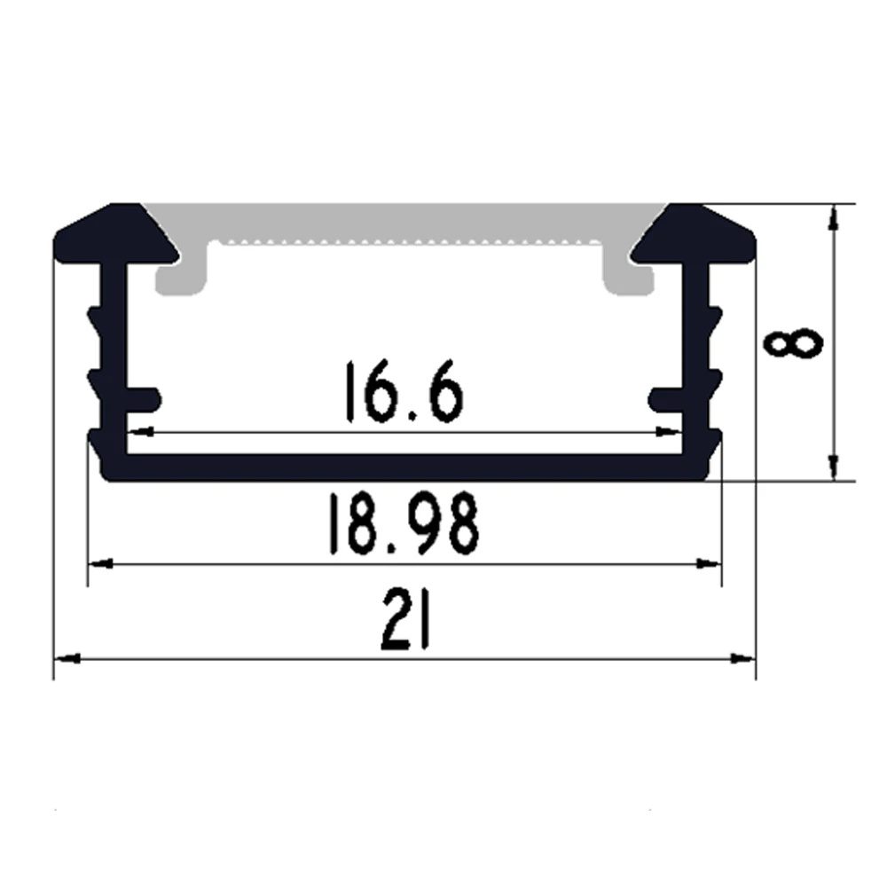 30 м ( шт. ) много 1 за штуку из светодиодов алюминиевый профиль тонкий SN2208 1m с
