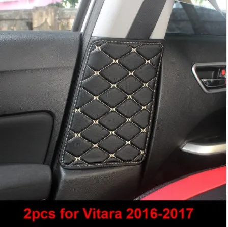 1 2 шт. для SUZUKI Vitara S CROSS Alivio ремень безопасности Пряжка защитная накладка B Колонка защита колодки-в хром стиль fr - Цвет: 1