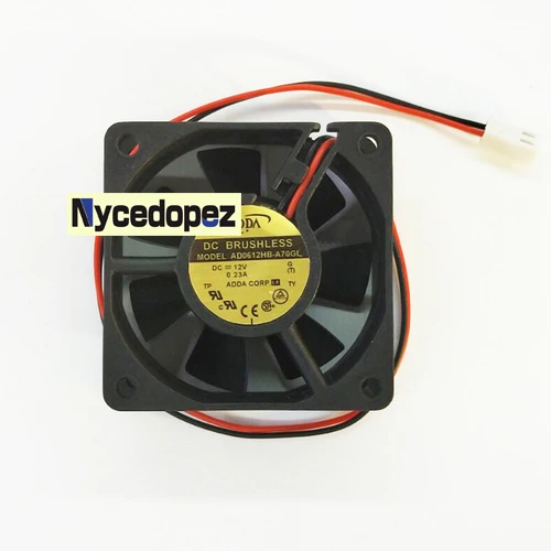 

Cooler Fan for AD0612HB-A70GL DC12V 0.23A CPU Cooling Fan 60x60x25mm 2 Pin