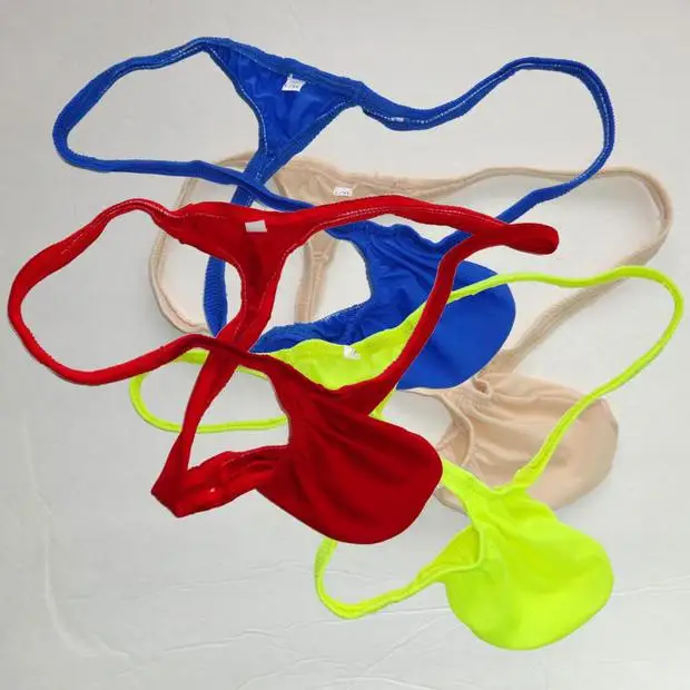 Мужское нижнее белье стринги с карманом Jitu мужские эластичные трусы|underwear