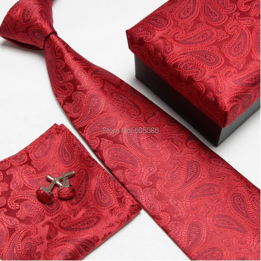 Мужской комплект из галстука запонок и носовых платков|tie set|business tie setties set for men |